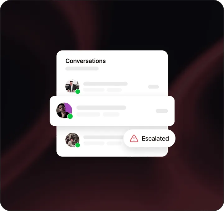 Escalation Flow UI